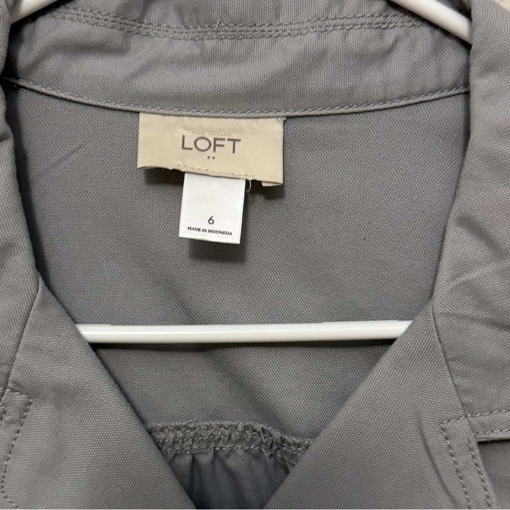 LOFT Women's Utility Jacket in Gray - Picture 3 of 8